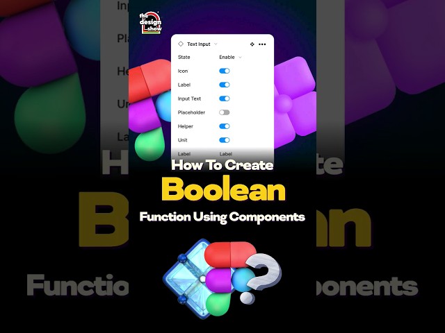 How to create a BOOLEAN FUNCTION using figma Components? | UIUX Design | Tamil | Abishek | #figma