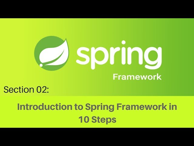 Spring framework Tutorial (017 Step 9   Spring Projects)