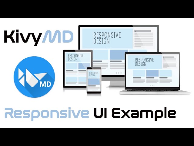 KivyMD. A simple example of an responsive UI