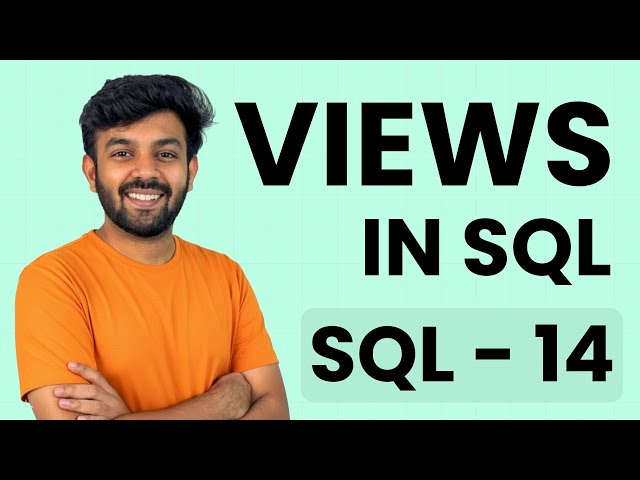 VIEWS in SQL  |  SQL Mastery Ep - 14  |  code io - Tamil