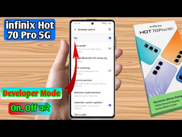 infinix hot 70 pro mein developer option on kaise kare, infinix hot 70 pro developer option settings