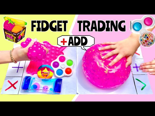 FIDGET TRADING WITH MY SISTER + Fidget Gambling! *Intense Fidget Toy Trading* 😬❌✅