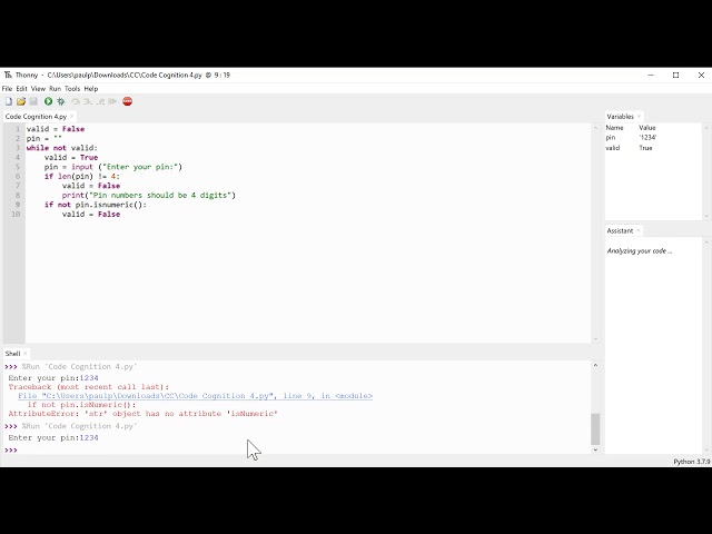 Validation loops in Python