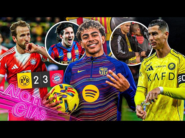 ¡Lamine 'supera' a los GOATS! | Doblete histórico de Kane | Cristiano falla penal y sale ¿lesionado?