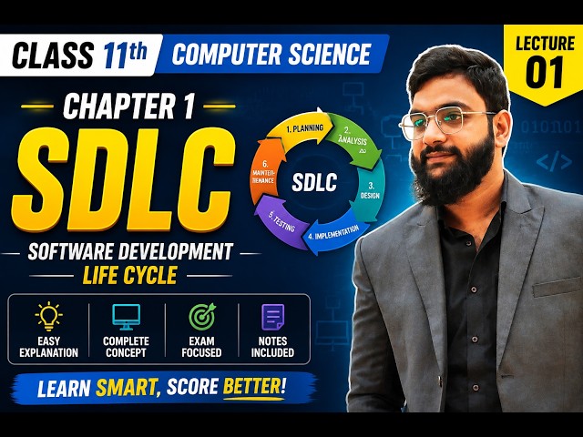 SDLC (Software Development Life Cycle) | Class 11 Computer Science | Lecture 1 | Urdu