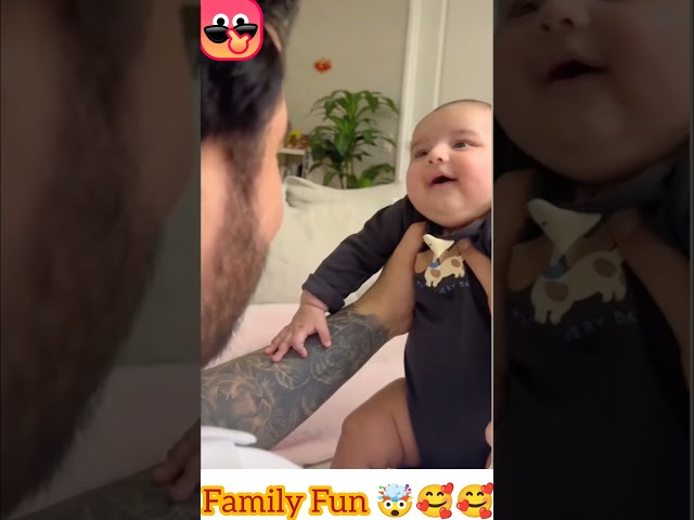 The Cutest Baby Conversation You’ll Watch Today! #Shorts #familyfun #ytshorts 😁🥰❣️