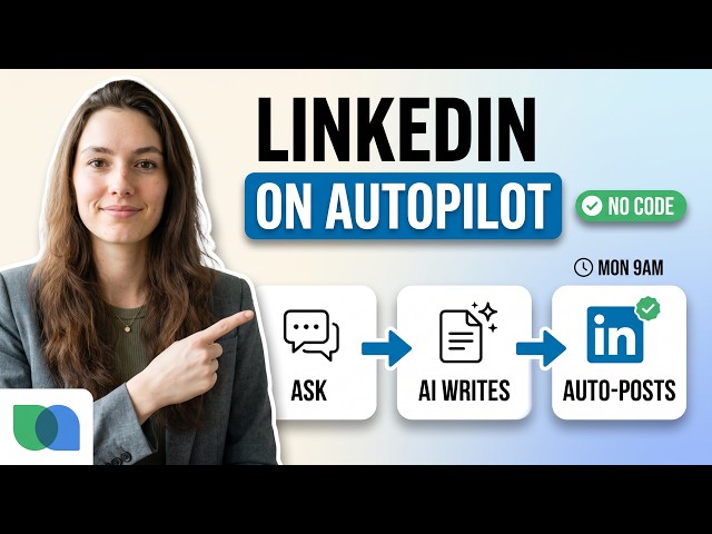 How to Automate LinkedIn Posts With AI (No Code Tutorial 2026)