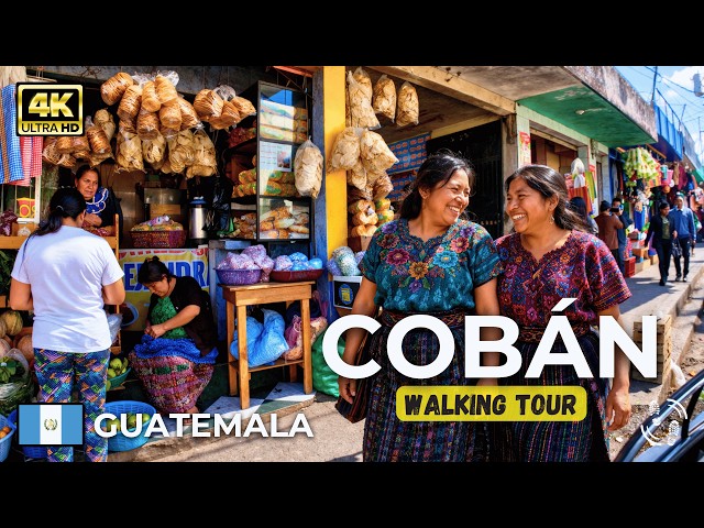 Cobán, Guatemala | La Vida Cotidiana en una Ciudad Guatemalteca | Caminata en 4K
