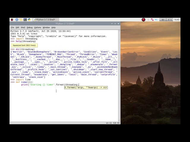 How to use threading in Python3 IDLE on your Raspberry Pi Raspbian, Raspberry Pi OS or Linux.