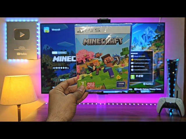 Minecraft PS5 Edition (Unboxing +Gameplay) 4K HDR 60FPS