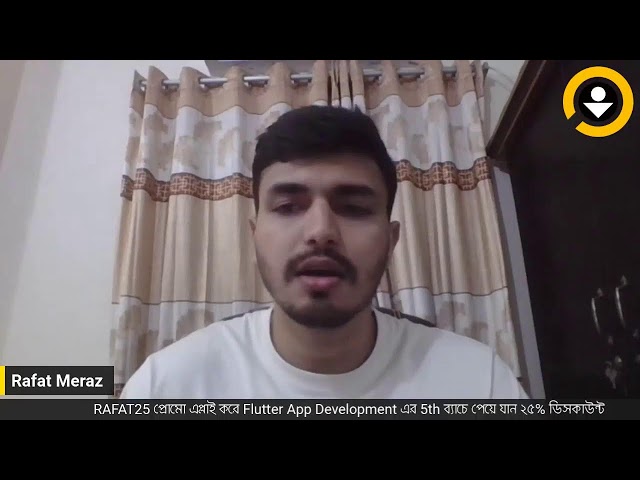 Flutter ডেভেলপার হবার রোডম্যাপ | Rafat Meraz, Software Engineer, Vivasoft