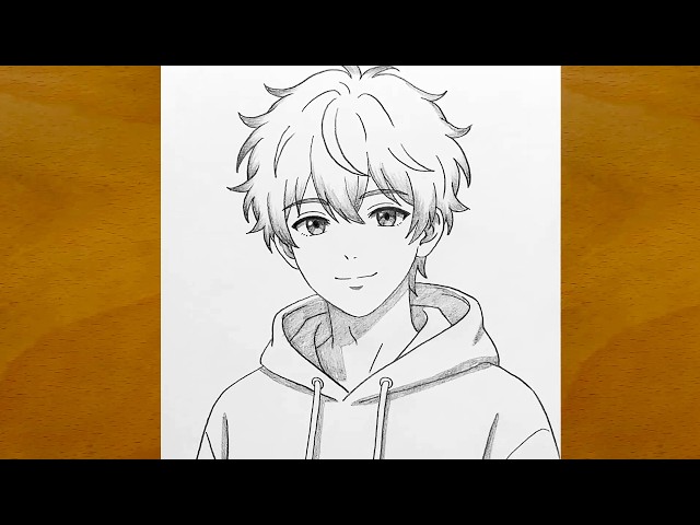 How to Draw a Cute Anime Boy (Easy Pencil Sketch for Beginners) ✍️