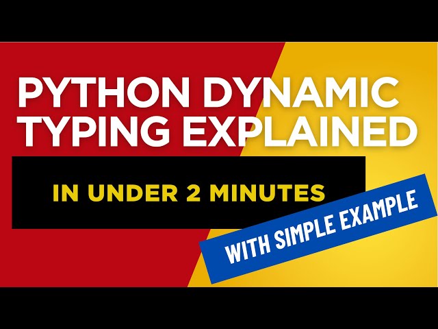 Python Dynamic Typing Explained in 2 Minutes! (With Simple Examples)