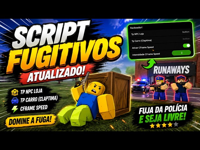 SCRIPT FUGITIVOS ATUALIZADO 🔥 TP CARRO + CFrame SPEED | Roblox