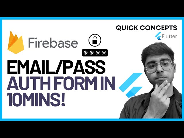 Email & Password Authentication in Flutter using Firebase | Flutter | Firebase
