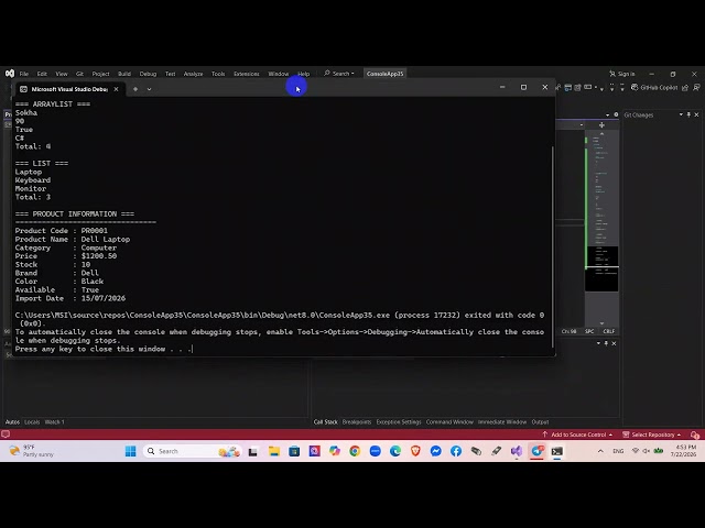 Theun sereyrathanak SX3 c# array list