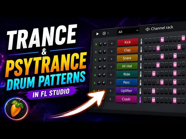 Trance Drum Patterns in FL Studio | Beginner Tutorial