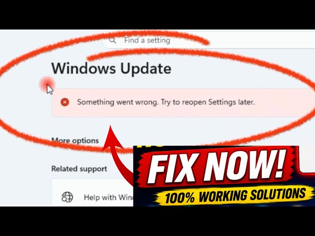How to Fix "Something Went Wrong, Try to Reopen Settings Later" Error in Windows 11