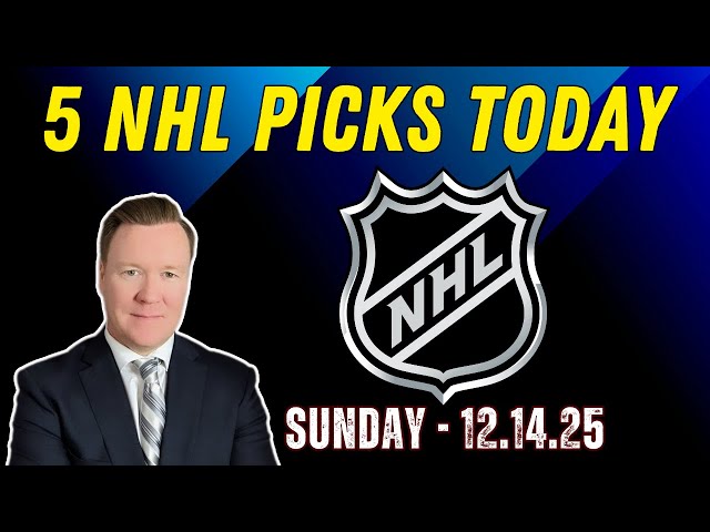 Sunday 5 NHL Betting Picks l 12/14/25 l Vernon’s Best NHL Bets, Expert Picks and Predictions