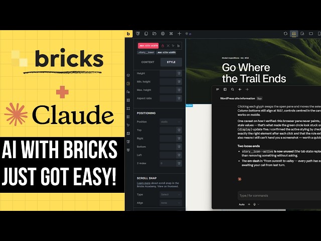 Can Claude Code Actually Build in Bricks Builder? (Novamira MCP)