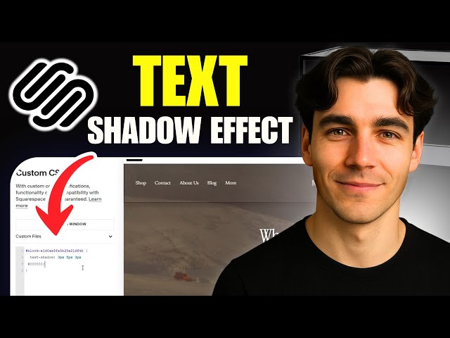 How to Add Text Shadow Effect In Squarespace (Tutorial 2026)