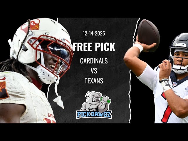 Arizona Cardinals vs Houston Texans 12/14/25 NFL Pick & Prediction | NFL Week 15