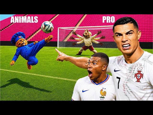 RECREATED Impossible Football Moments With Animals