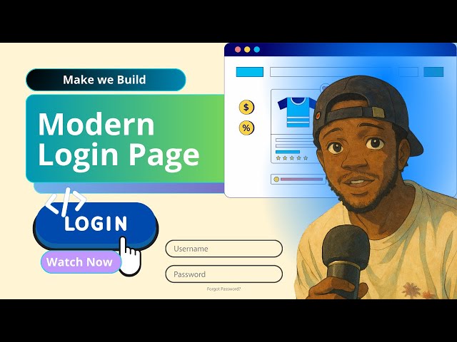 Make We Build Modern, Responsive Login Page Together - CSS Project