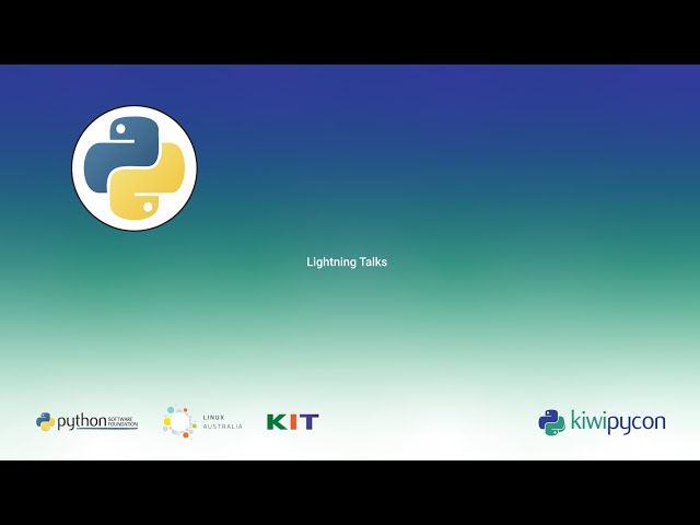 Kiwi PyCon 2025 Lightning talks
