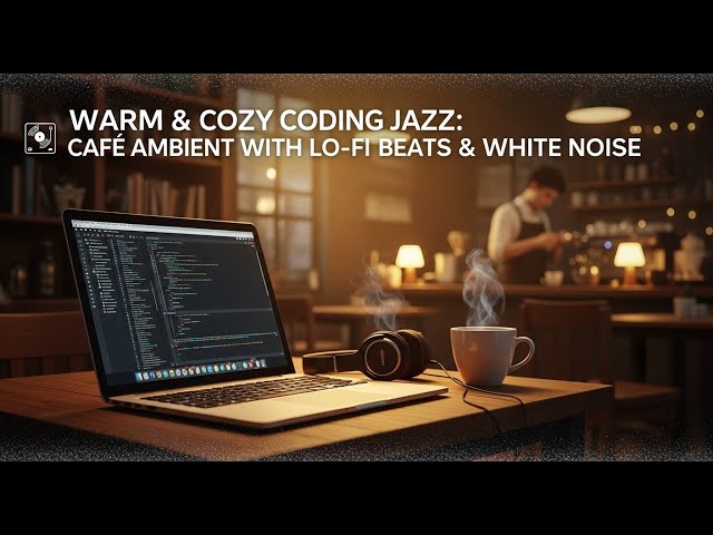 Deep Focus Lofi Jazz for Coding & Design 🌌 Warm & Cozy Ambient (ASMR + White Noise) | 8 Hours