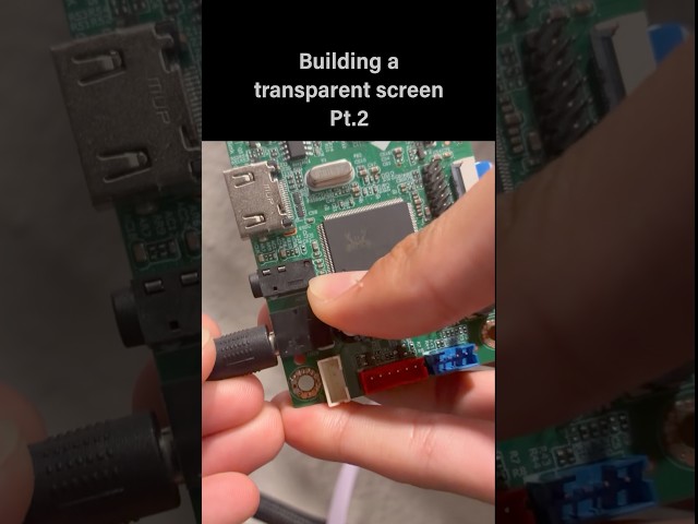 Transparent screen Pt.2 #tech #project #diy #viral
