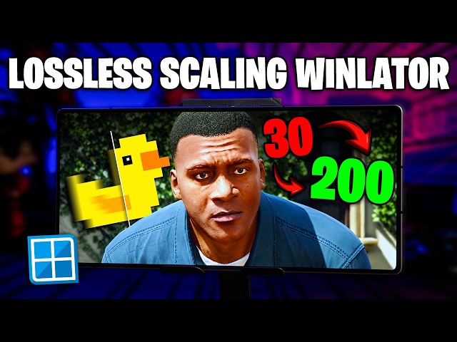 WINLATOR with LOSSLESS SCALING, FRAME GENERATION IS INCREDIBLE! | GTA 5 AT OVER 150FPS ON ANDROID