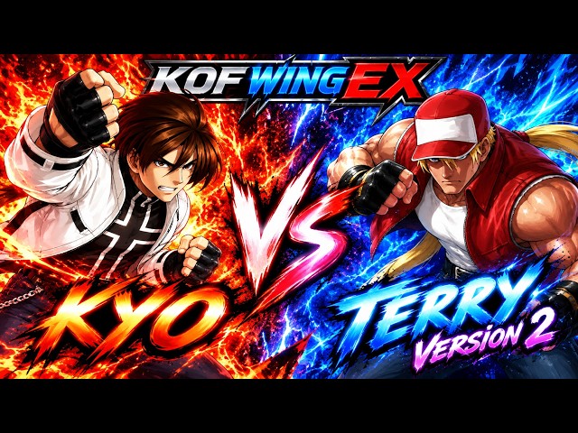 Kyo vs Terry V2 | KOF Wing EX | CPU vs CPU | #0000000025