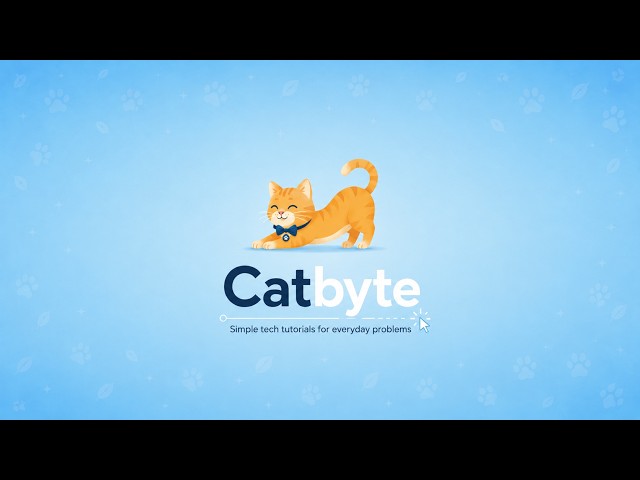 Welcome to Catbyte — the place for simple tech tutorials made easy.