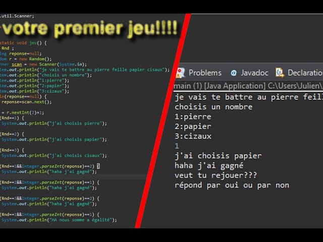 Votre premier jeu!!!!! (Apprendre a coder en java- ep2)