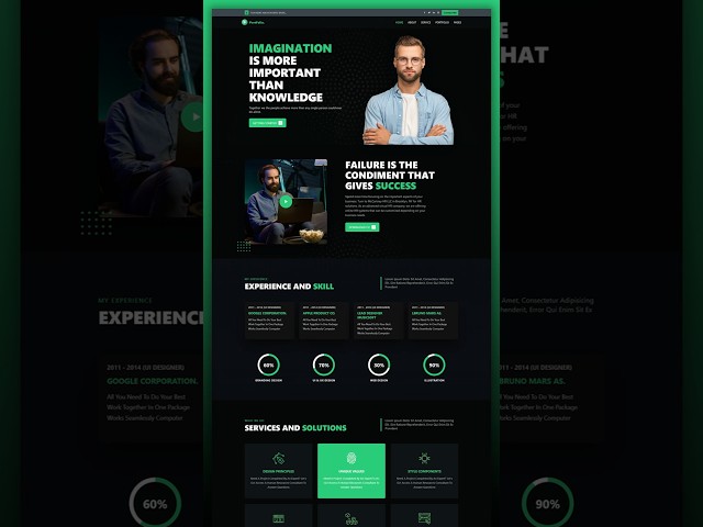 How To Make A Portfolio Website Using HTML CSS JS | Complete Responsive Website Design #portfolio