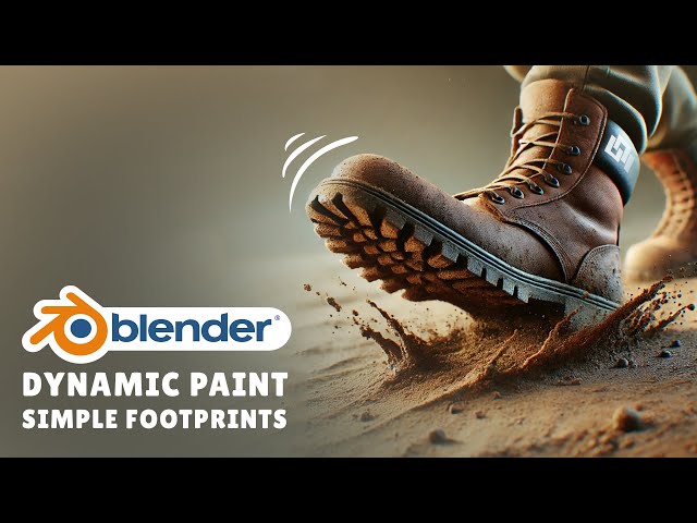 Blender Tutorial - Creating Footprints with Dynamic Paint!