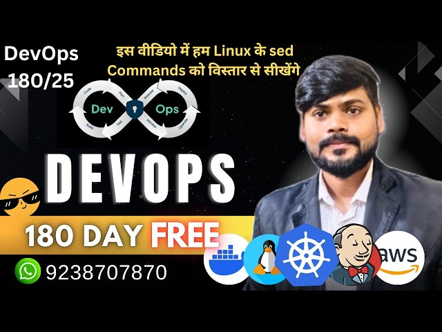 🔥 DevOps 180/25 | Linux Mastery: Learn sed Command Complete Tutorials | Stream Editor Explained