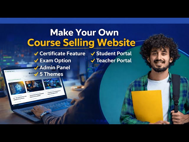 Make Your Own Course Selling Website Laravel Framework With Admin Panel