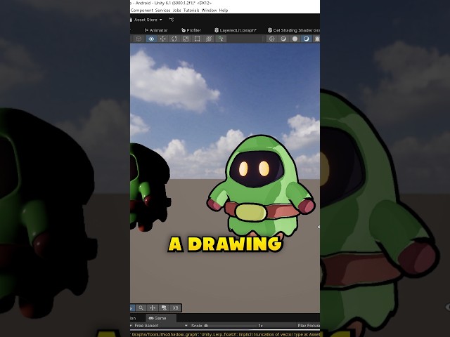 How to Make a Game Look Like a Drawing #valem #gamedev #learning