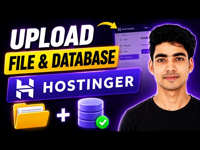 How to Upload File and Database in Hostinger (2026) | Upload PHP Website & MySQL Database