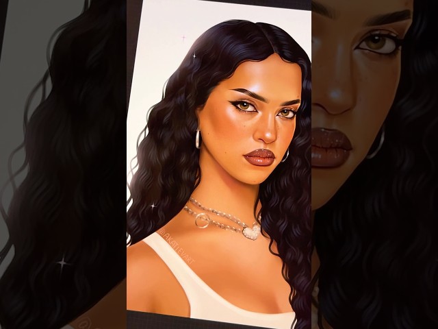Daniela Avanzini fan art +lips tutorial 🫦💖 #howtodraw #katseye #procreatetutorial