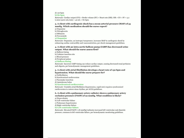 CCRN Critical Care Registered Nurse 2025/26 80 ExamStyle Questions with 100 Verified Correct Answer
