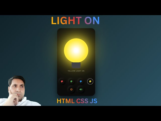 Smart Bulb App Using HTML CSS JavaScript 🔥 | With  Animation | Beginner Project