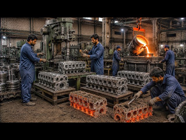 Inside a 50-Year-Old Factory: Amazing Tractor Engine Head Manufacturing Process |