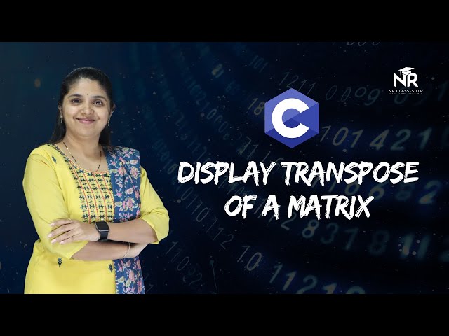 Display transpose of a Matrix
