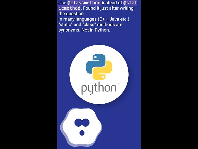 Access static variable from static method #shorts