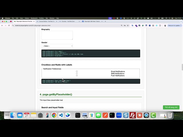 [Hướng dẫn] Playwright selector getByLabel