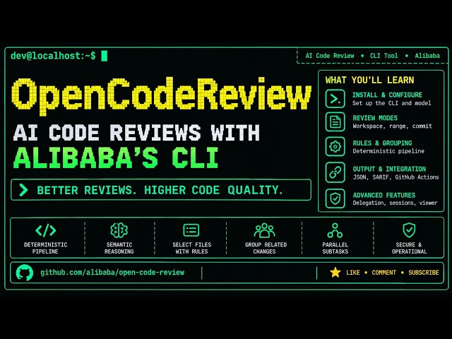 OpenCodeReview Tutorial: AI Code Reviews with Alibaba's CLI