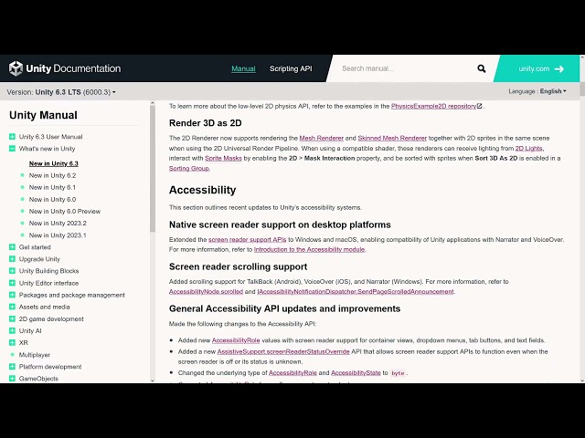 New In Unity 6.3: Render 3D as 2D